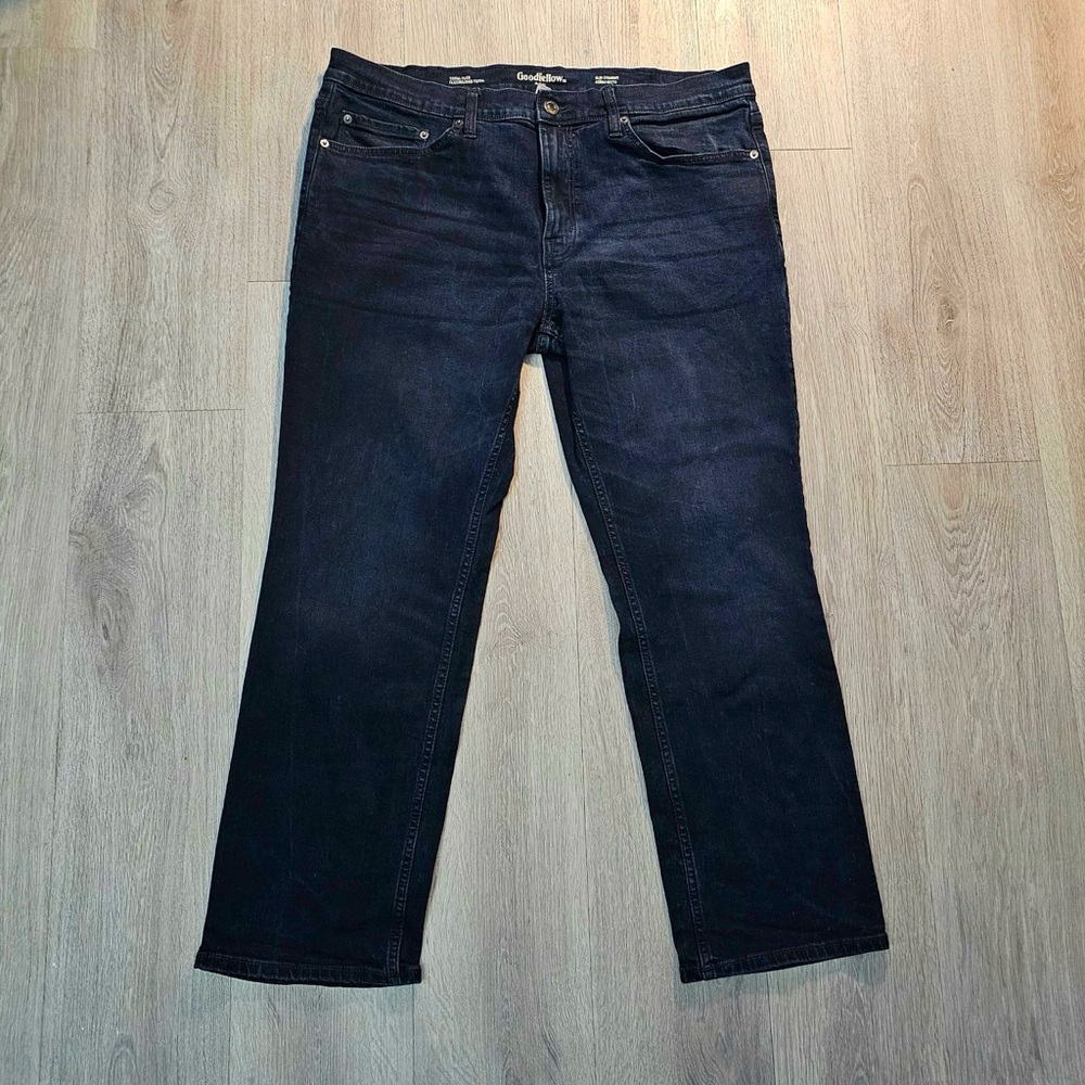 Goodfellow Men’s Slim Straight Fit Navy Blue Jeans Sz 40x30